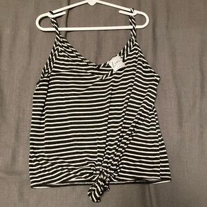 Cami tank top with front tie